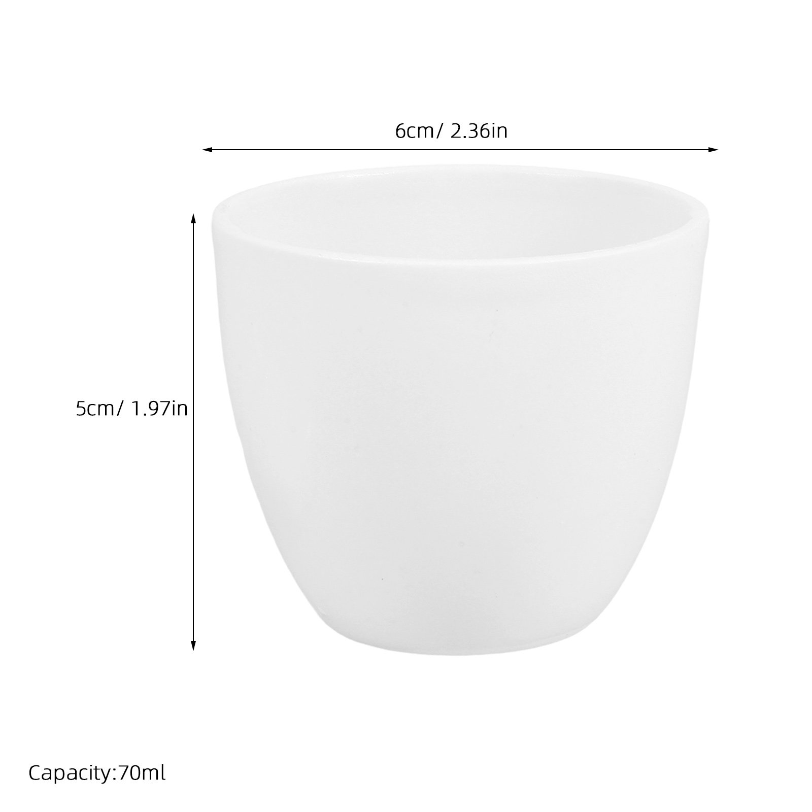 Ceramic Crucible Porcelain 70M - Lab Equipment review and price